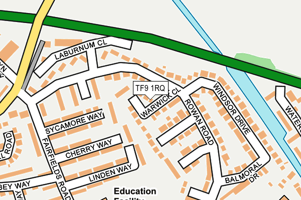 TF9 1RQ map - OS OpenMap – Local (Ordnance Survey)