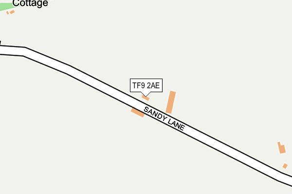 TF9 2AE map - OS OpenMap – Local (Ordnance Survey)