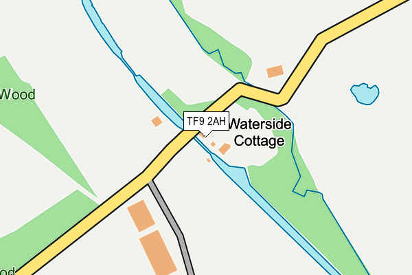 TF9 2AH map - OS OpenMap – Local (Ordnance Survey)