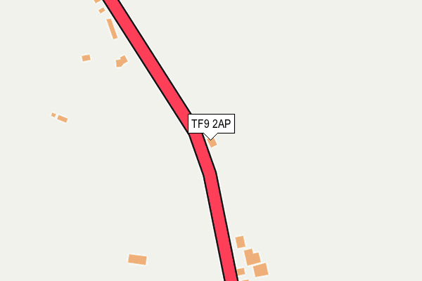 TF9 2AP map - OS OpenMap – Local (Ordnance Survey)