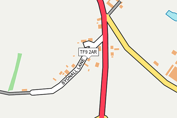 TF9 2AR map - OS OpenMap – Local (Ordnance Survey)