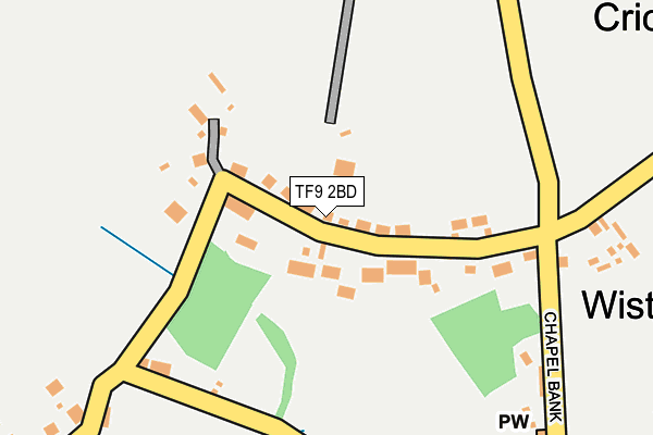 TF9 2BD map - OS OpenMap – Local (Ordnance Survey)