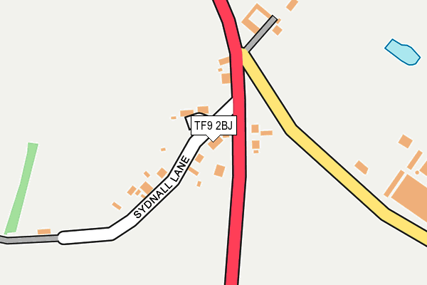 TF9 2BJ map - OS OpenMap – Local (Ordnance Survey)