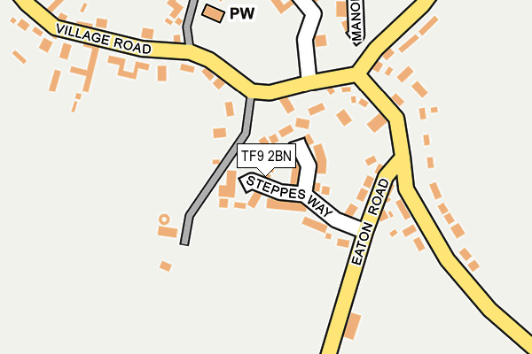 TF9 2BN map - OS OpenMap – Local (Ordnance Survey)