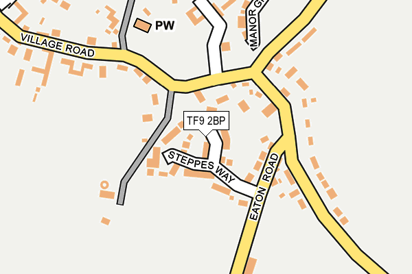 TF9 2BP map - OS OpenMap – Local (Ordnance Survey)