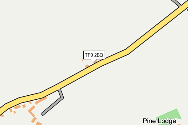 TF9 2BQ map - OS OpenMap – Local (Ordnance Survey)