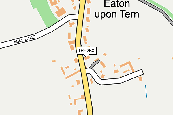 TF9 2BX map - OS OpenMap – Local (Ordnance Survey)