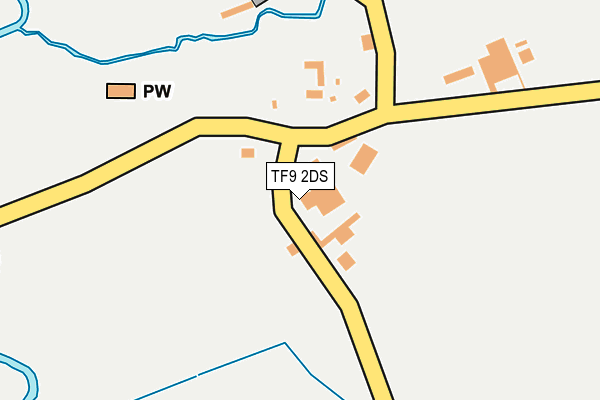 TF9 2DS map - OS OpenMap – Local (Ordnance Survey)