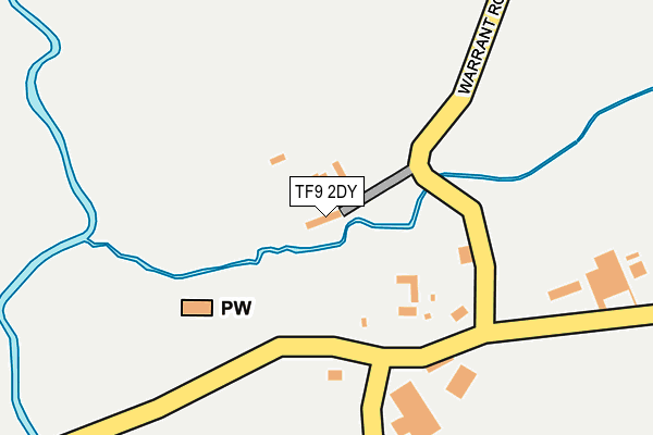 TF9 2DY map - OS OpenMap – Local (Ordnance Survey)