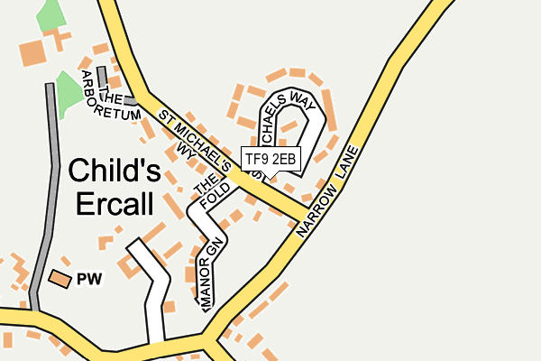 TF9 2EB map - OS OpenMap – Local (Ordnance Survey)