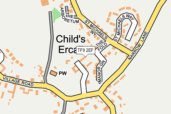 TF9 2EF map - OS OpenMap – Local (Ordnance Survey)