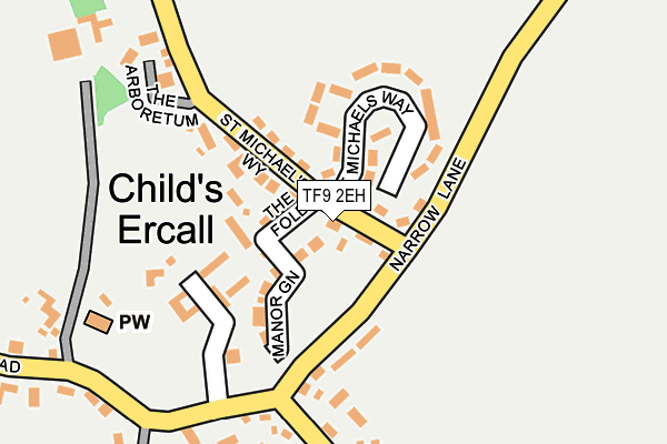 TF9 2EH map - OS OpenMap – Local (Ordnance Survey)