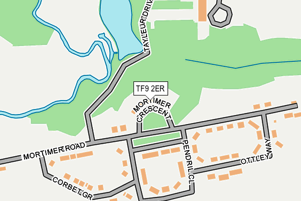 TF9 2ER map - OS OpenMap – Local (Ordnance Survey)