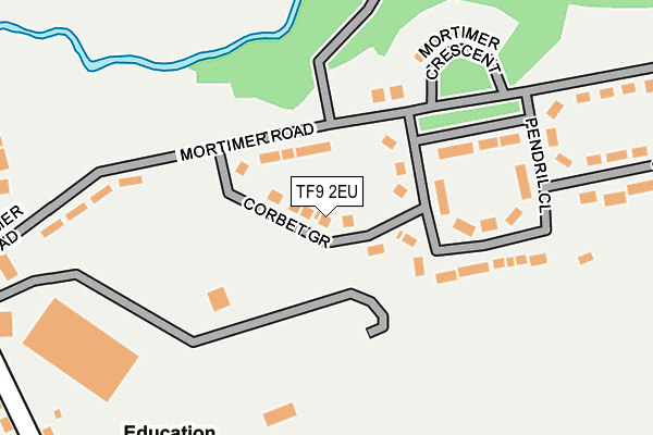 TF9 2EU map - OS OpenMap – Local (Ordnance Survey)