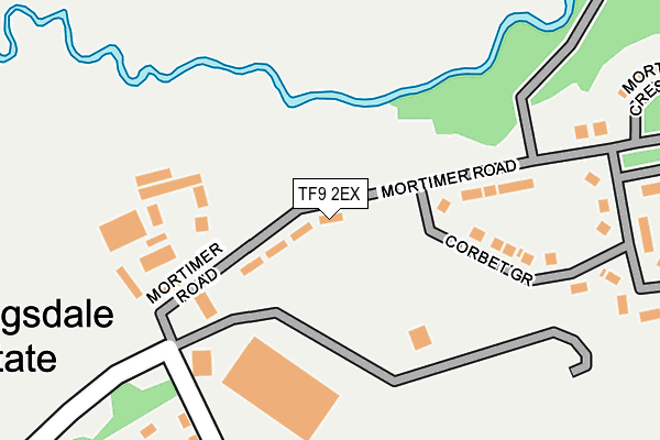 TF9 2EX map - OS OpenMap – Local (Ordnance Survey)