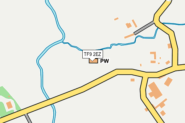 TF9 2EZ map - OS OpenMap – Local (Ordnance Survey)