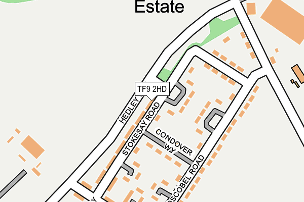 TF9 2HD map - OS OpenMap – Local (Ordnance Survey)