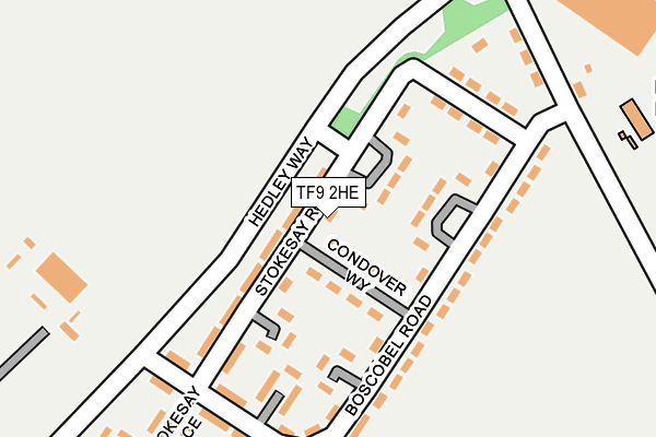 TF9 2HE map - OS OpenMap – Local (Ordnance Survey)