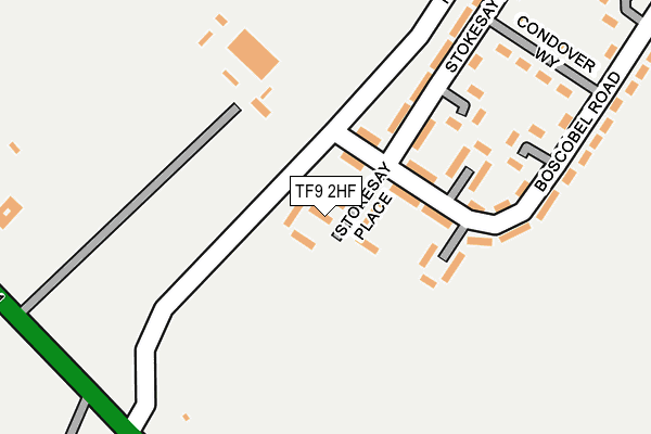 TF9 2HF map - OS OpenMap – Local (Ordnance Survey)