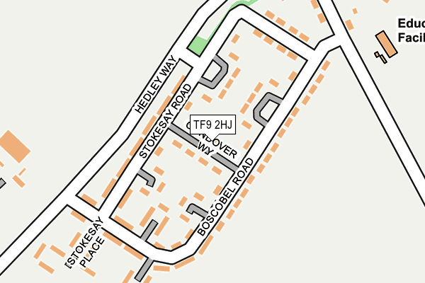 TF9 2HJ map - OS OpenMap – Local (Ordnance Survey)