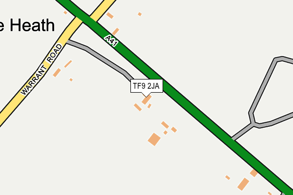 TF9 2JA map - OS OpenMap – Local (Ordnance Survey)