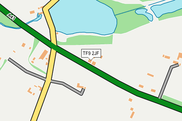 TF9 2JF map - OS OpenMap – Local (Ordnance Survey)