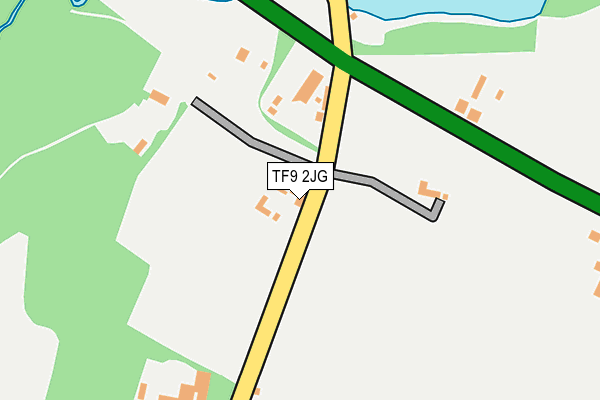 TF9 2JG map - OS OpenMap – Local (Ordnance Survey)