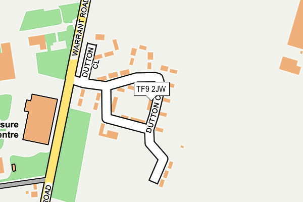 TF9 2JW map - OS OpenMap – Local (Ordnance Survey)