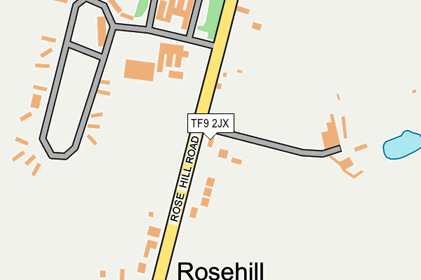 TF9 2JX map - OS OpenMap – Local (Ordnance Survey)