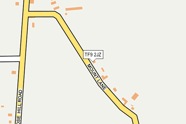 TF9 2JZ map - OS OpenMap – Local (Ordnance Survey)