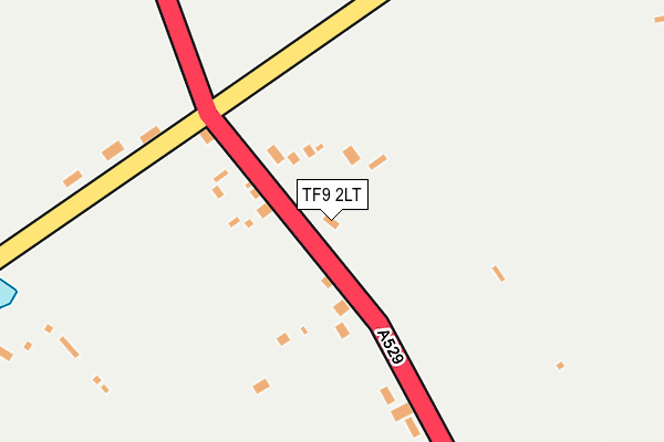 TF9 2LT map - OS OpenMap – Local (Ordnance Survey)