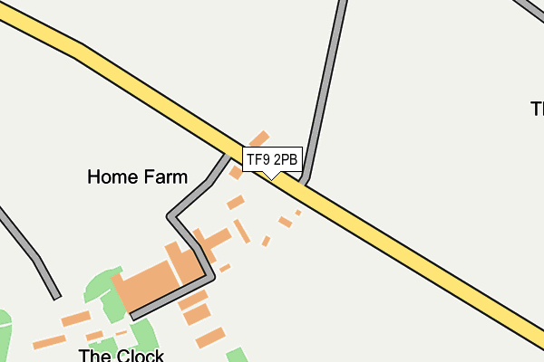 TF9 2PB map - OS OpenMap – Local (Ordnance Survey)