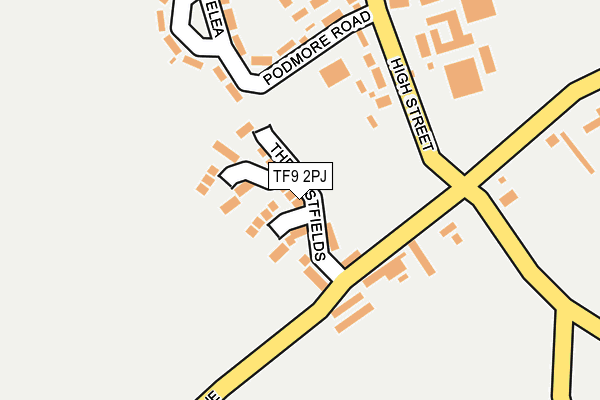 TF9 2PJ map - OS OpenMap – Local (Ordnance Survey)