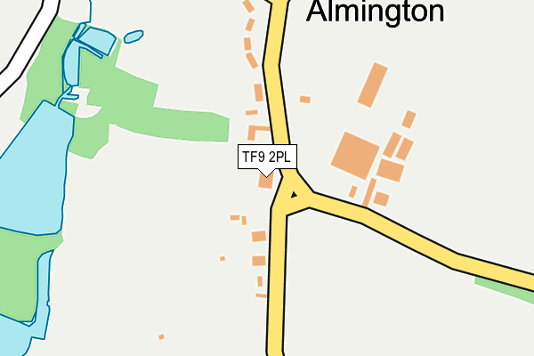 TF9 2PL map - OS OpenMap – Local (Ordnance Survey)