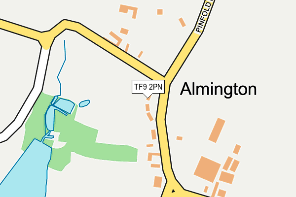 TF9 2PN map - OS OpenMap – Local (Ordnance Survey)