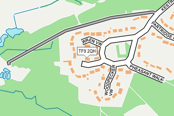 TF9 2QH map - OS OpenMap – Local (Ordnance Survey)