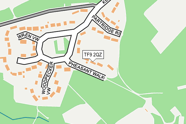 TF9 2QZ map - OS OpenMap – Local (Ordnance Survey)