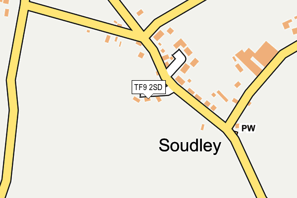 TF9 2SD map - OS OpenMap – Local (Ordnance Survey)