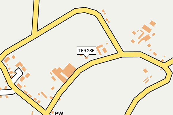 TF9 2SE map - OS OpenMap – Local (Ordnance Survey)