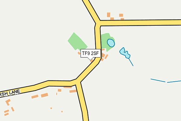 TF9 2SF map - OS OpenMap – Local (Ordnance Survey)