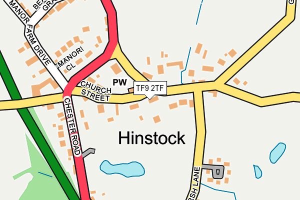 TF9 2TF map - OS OpenMap – Local (Ordnance Survey)