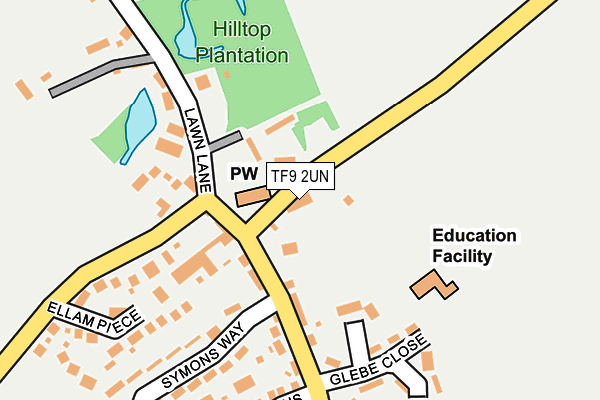 TF9 2UN map - OS OpenMap – Local (Ordnance Survey)