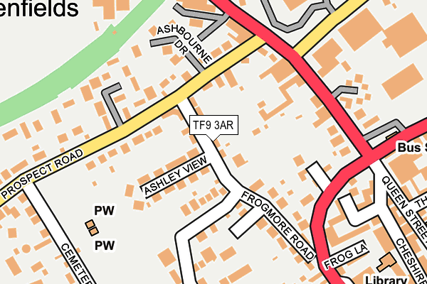 TF9 3AR map - OS OpenMap – Local (Ordnance Survey)