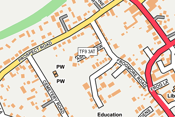 TF9 3AT map - OS OpenMap – Local (Ordnance Survey)