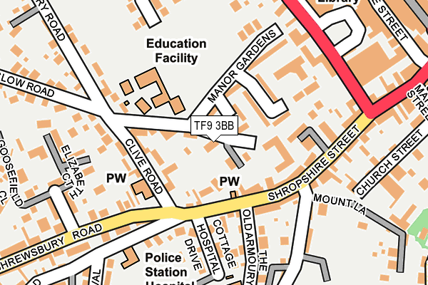 TF9 3BB map - OS OpenMap – Local (Ordnance Survey)