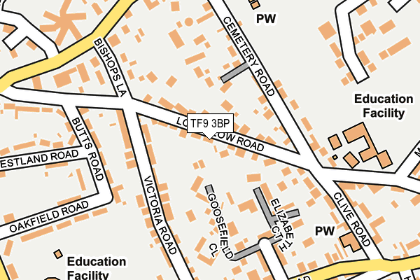 TF9 3BP map - OS OpenMap – Local (Ordnance Survey)