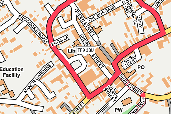 TF9 3BU map - OS OpenMap – Local (Ordnance Survey)