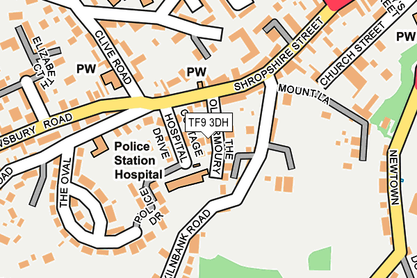 TF9 3DH map - OS OpenMap – Local (Ordnance Survey)