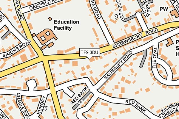 TF9 3DU map - OS OpenMap – Local (Ordnance Survey)