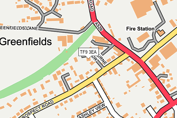 TF9 3EA map - OS OpenMap – Local (Ordnance Survey)